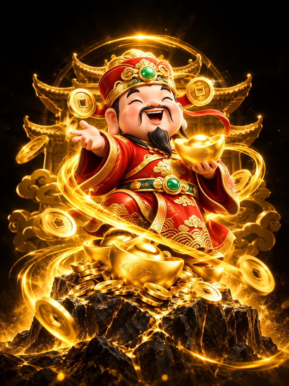 ภาพเกม PG Cai Shen Wins ที่ออกแบบใหม่สำหรับ sora168 - โซระ168